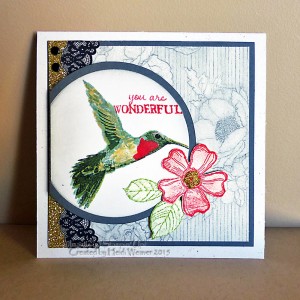 Paper Craft Crew Challenge design team submission by Heidi Weaver. #stampinup #papercraftcrew #heidiweaver
