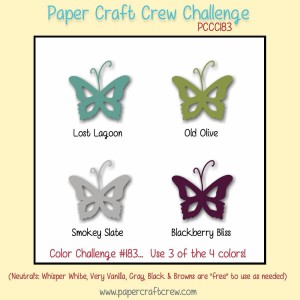 Paper Craft Crew Color Challenge 183.  www.papercraftcrew.com #papercraftcrew