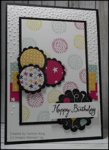 Paper Craft Crew Design Team Top Pick for Challenge 181.  Card designed by Carolyn King