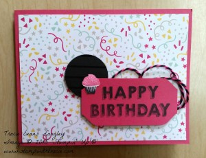 PCCC It's My Party 185 submitted by Tracie Langley.  #tracielangley #stampinup #papercraftcrew #cardsketch