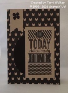 Amazing Birthday Paper Craft Crew Sketch Challenge 191 submitted by design team member Terri Walker. #terriwalker #stampinup #papercraftcrew