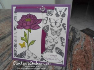 Paper Craft Crew Card Sketch Challenge 189 design team submission by Carolyn Lindenmayer. #stampinup #carolinelindenmayer